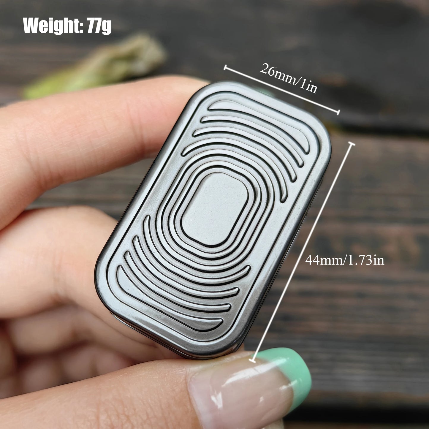 Push Card Magnetic Slider EDC Fidget Slider Metal ADHD Anti Stress
