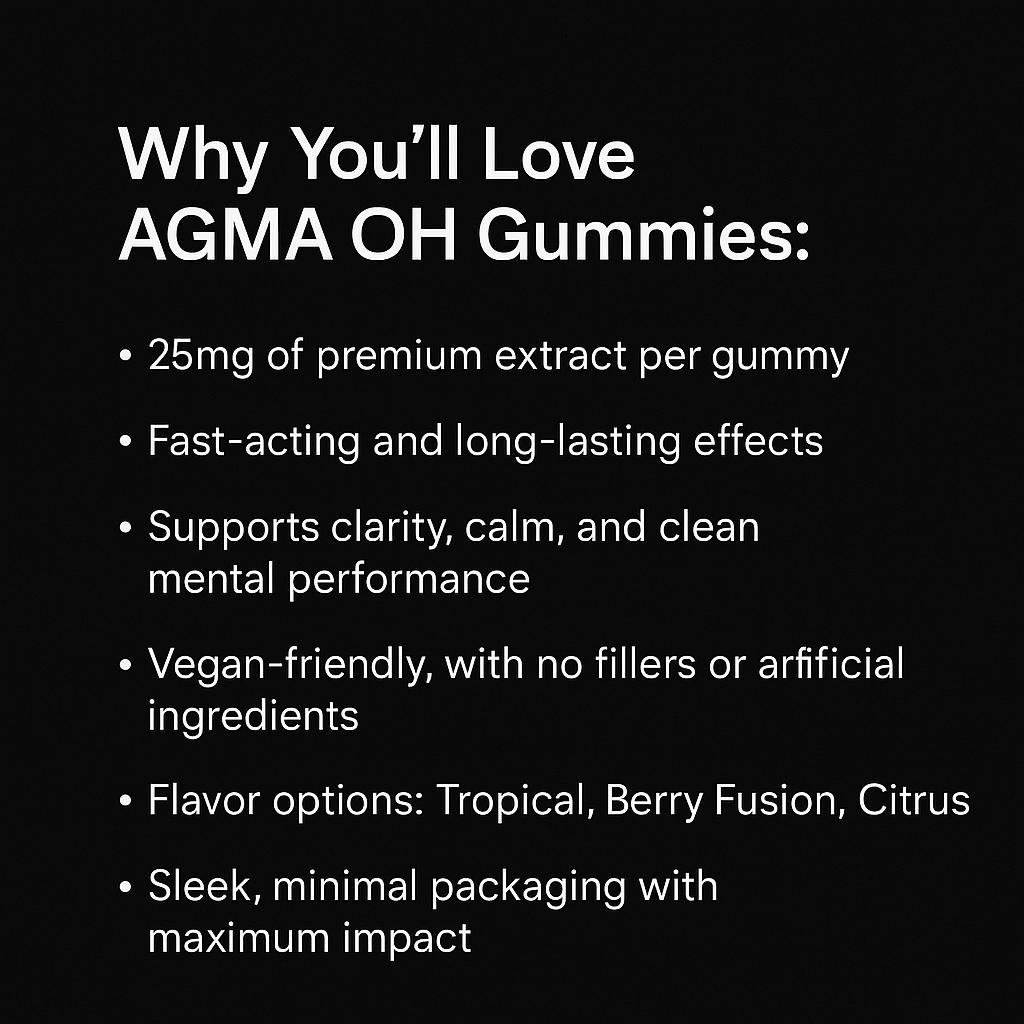 AGMA OH Gummies 25mg by Agma Focus