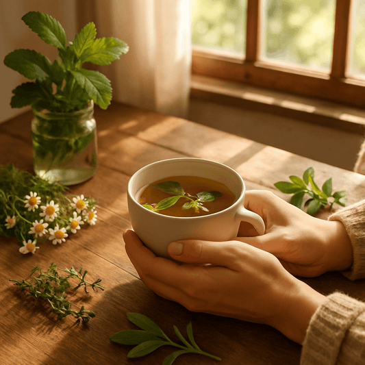 AgmaFocus adaptogen and medicinal mushroom blends replacing a morning cup of coffee for natural energy.