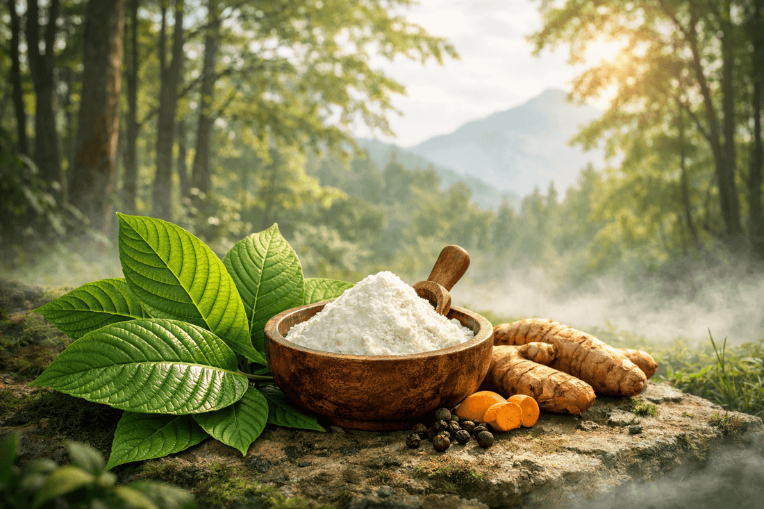 AgmaFocus Agmatine Sulfate powder used for managing kratom tolerance and botanical synergy.