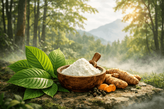 AgmaFocus Agmatine Sulfate powder used for managing kratom tolerance and botanical synergy.