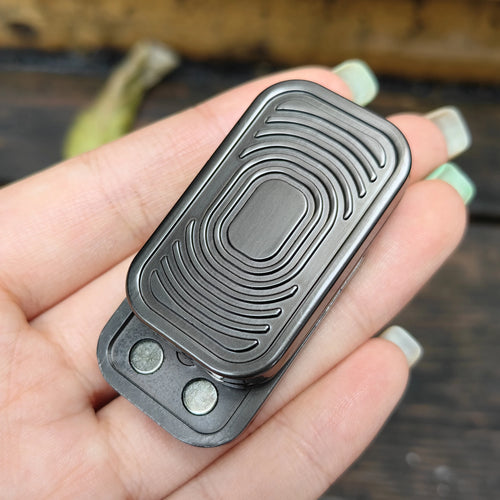 Push Card Magnetic Slider EDC Fidget Slider Metal ADHD Anti Stress