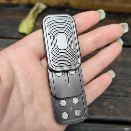Push Card Magnetic Slider EDC Fidget Slider Metal ADHD Anti Stress
