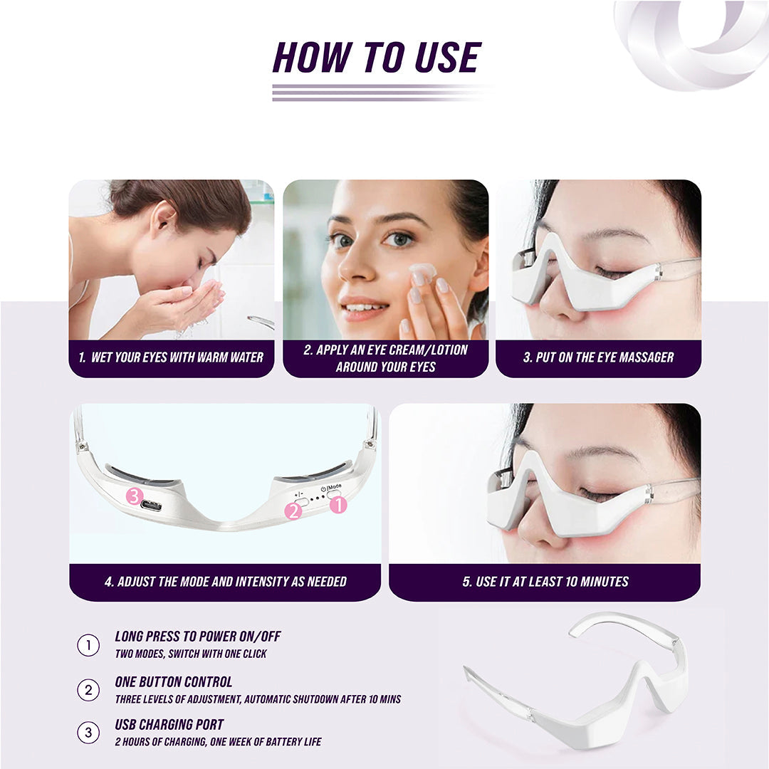 Under-Eye Red Light Therapy Device – Agma Focus